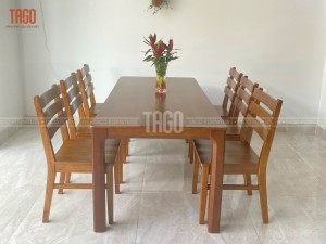 Bộ bàn ăn Sun Shine -1M8 walnut