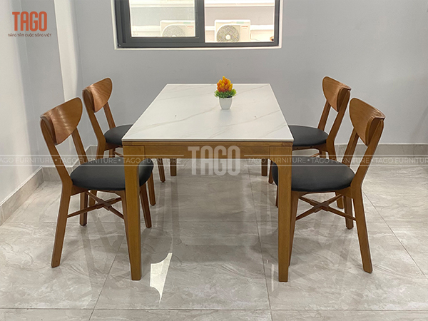 Bộ Bàn Ăn 6 Ghế Gỗ Sồi VIP2